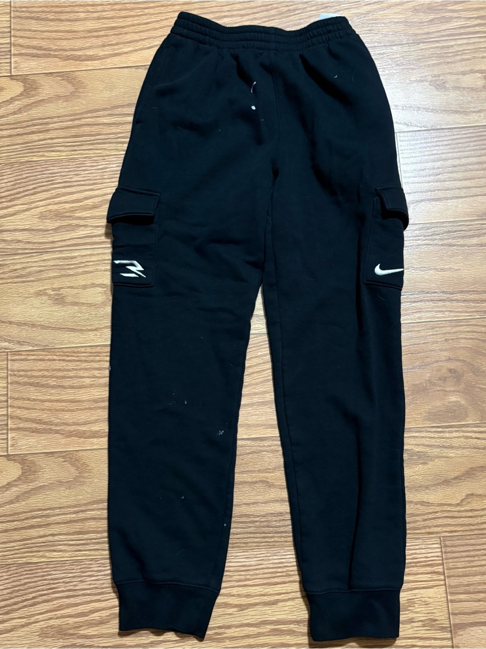 Nike 3 Russell Wilson Black Cargo Joggers Sweatpants Youth Boys 12